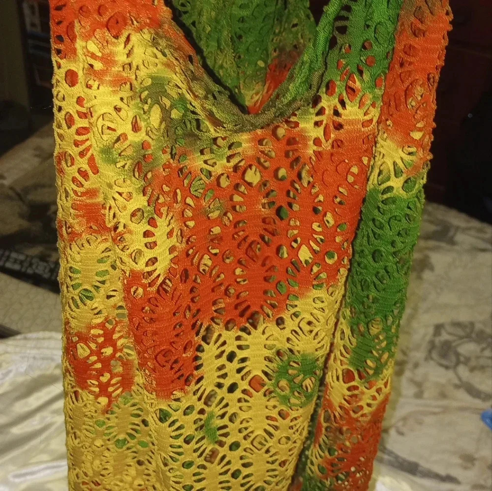 Rasta beach cover up